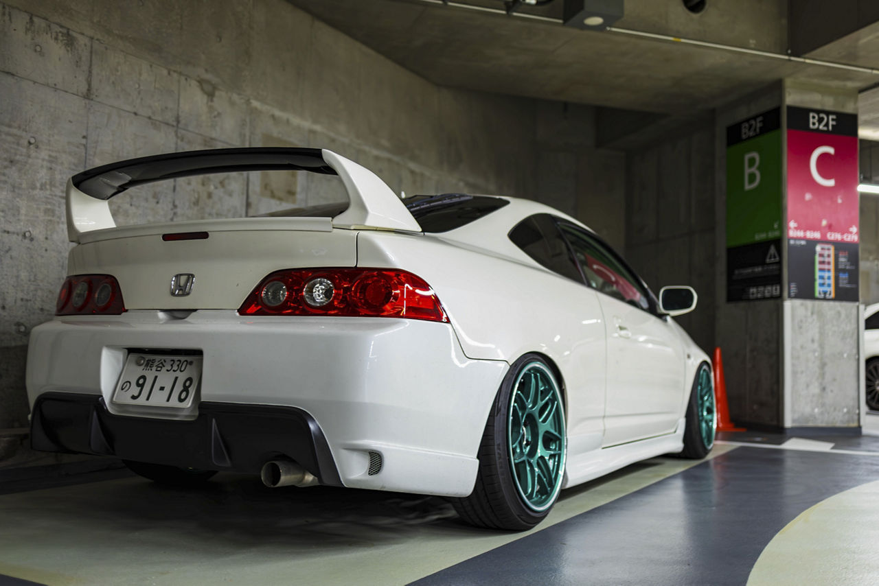 2006 Honda Integra - Motegi MR158 Tsubaki - Green | Motegi Wheels